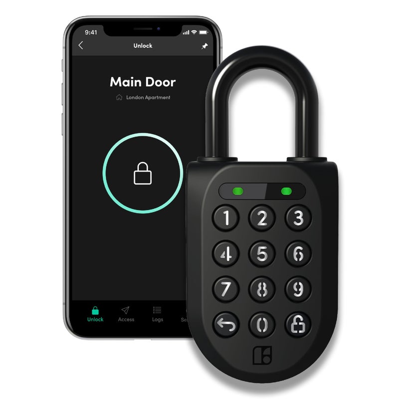 igloohome New Smart Padlock 2 (SP2)  The Toughest Smart Padlock - Generate Access from Anywhere with The Mobile app (iOS/Android) - No WiFi Needed  Waterproof & Rechargeable - Image 1
